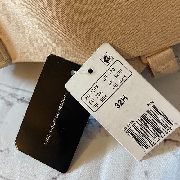 **Wacoal** Women's Red Carpet Strapless Convertible Bra 32H Sand NWT - Picture 8 of 9